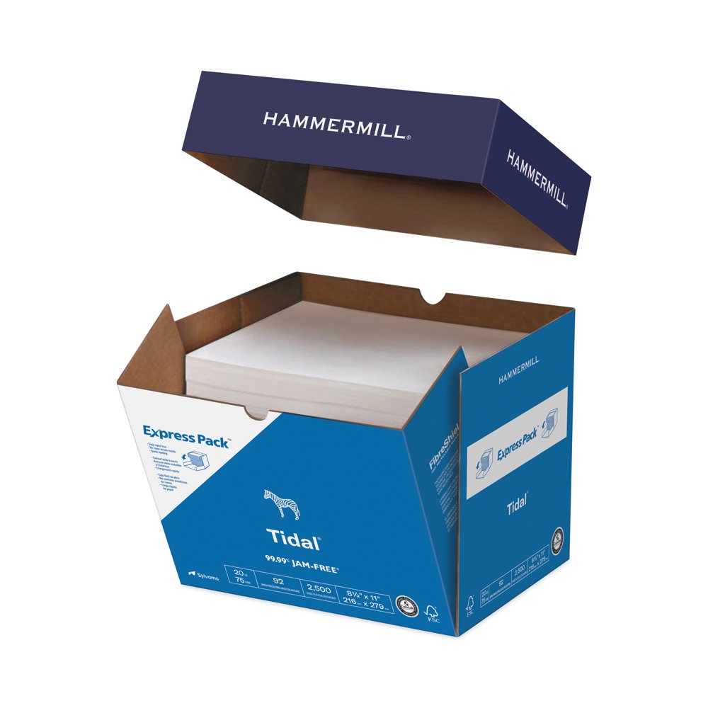 Hammermill Colored Paper, 20 lb Blue Printer Paper, 8.5 x 11-1 Case Made in  the